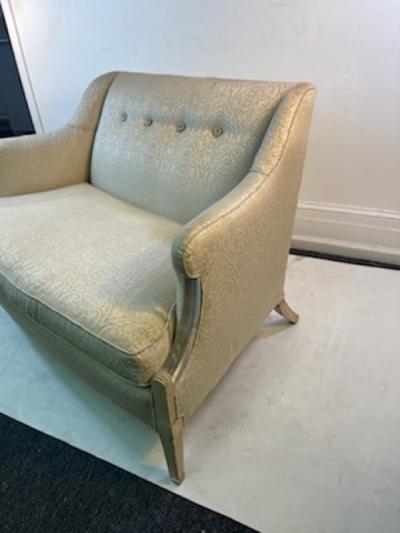  Grosfeld House UNUSUAL WOOD AND LUCITE SETTEE DESIGNED BY GROSFELD HOUSE