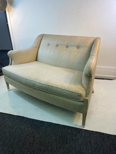  Grosfeld House UNUSUAL WOOD AND LUCITE SETTEE DESIGNED BY GROSFELD HOUSE