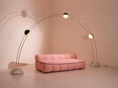  Gruppo Arditi Gianni Gamberini Studio A R D I T I for Sormani Floor Lamp Model Ponte made of Marble Metal