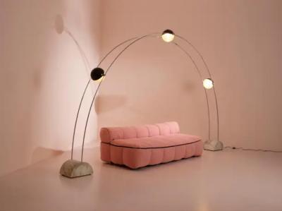  Gruppo Arditi Gianni Gamberini Studio A R D I T I for Sormani Floor Lamp Model Ponte made of Marble Metal