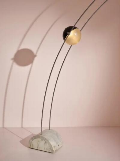  Gruppo Arditi Gianni Gamberini Studio A R D I T I for Sormani Floor Lamp Model Ponte made of Marble Metal