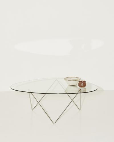  Gubi Barba Corsini Pedrera Coffee Table in Chrome for Gubi