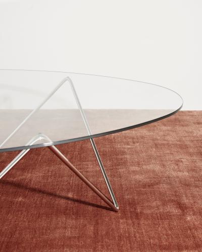  Gubi Barba Corsini Pedrera Coffee Table in Chrome for Gubi
