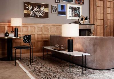  Gubi Black Marble Gravity Table Lamp by Space Copenhagen for Gubi