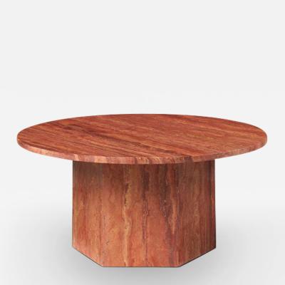  Gubi EPIC 31 COFFEE TABLE IN RED TRAVERTINE