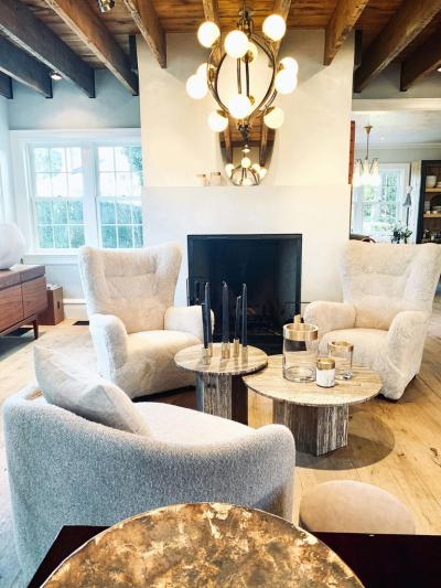  Gubi EPIC 43 COFFEE TABLE IN GREY TRAVERTINE