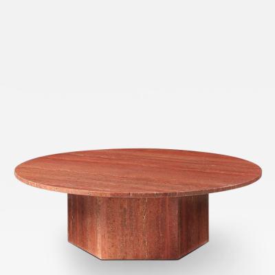  Gubi EPIC 43 COFFEE TABLE IN RED TRAVERTINE