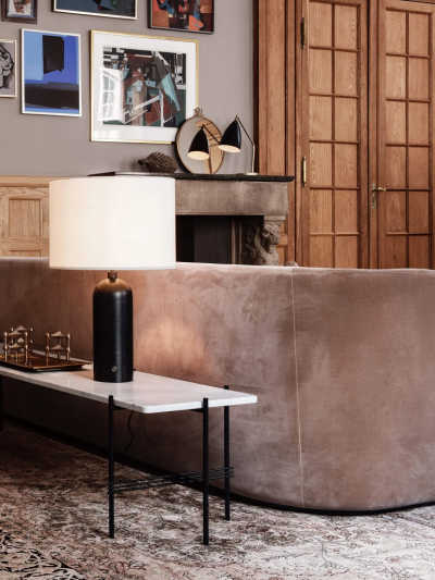  Gubi GRAVITY LARGE TABLE LAMP IN BLACKENED STEEL