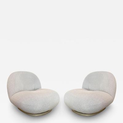  Gubi PAIR OF PIERRE PAULIN PACHA LOUNGE CHAIR STATIONARY BASE