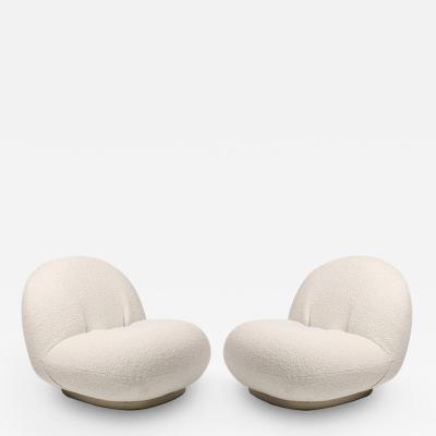  Gubi PAIR OF PIERRE PAULIN PACHA LOUNGE CHAIR STATIONARY BASE