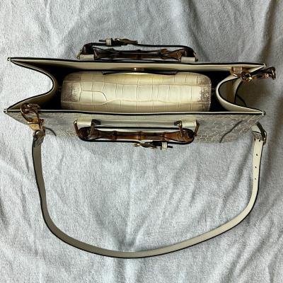  Gucci GUCCI Diana Bamboo HIMALAYAN crocodile HANDBAG