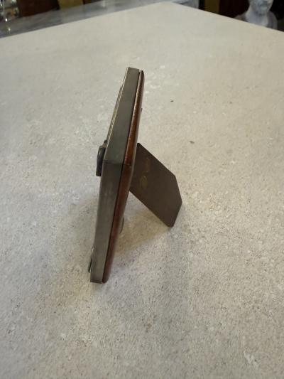  Gucci Gucci Green Enamel and Silver Plated Picture Frame Italy 1970s