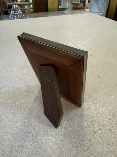  Gucci Gucci Green Enamel and Silver Plated Picture Frame Italy 1970s