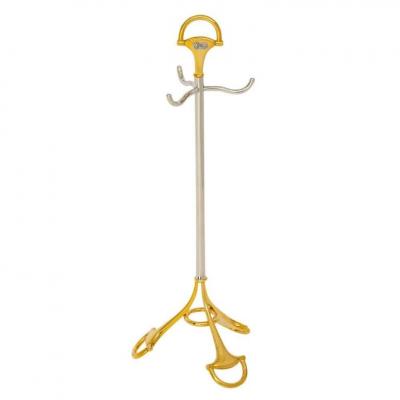  Gucci Gucci Horsebit Fireplace Tools Gold Tone Brass and Silver Chrome Signed