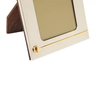  Gucci Gucci Photo Frame Horsebit Silverplate Brass Signed