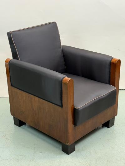 Gucci Rare Italian Art Deco Chair by Gucci for Gucci Executive Offices Florence 1938