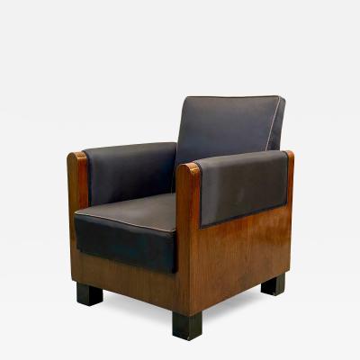  Gucci Rare Italian Art Deco Chair by Gucci for Gucci Executive Offices Florence 1938