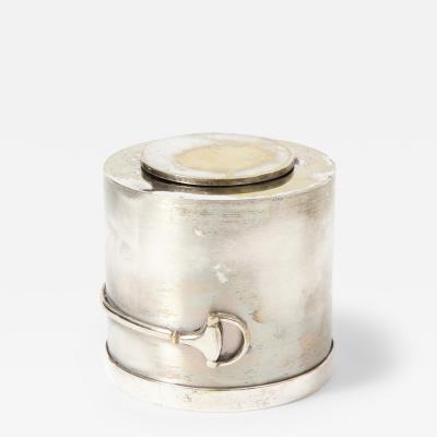  Gucci Silver Plated Brass and Brass Box by Gucci Italy c 1970