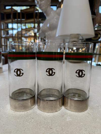  Gucci Vintage Gucci Barware Set Pitcher Carafe High Ball Glasses