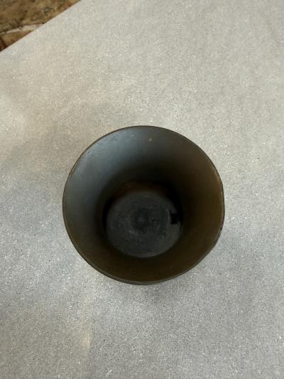  Gucci Vintage Gucci Pewter Desk Pen Holder with Leather Base