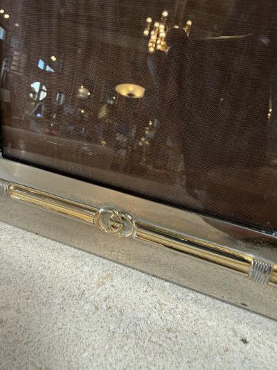  Gucci Vintage Gucci Silver Gold Tone Picture Frame 5x7