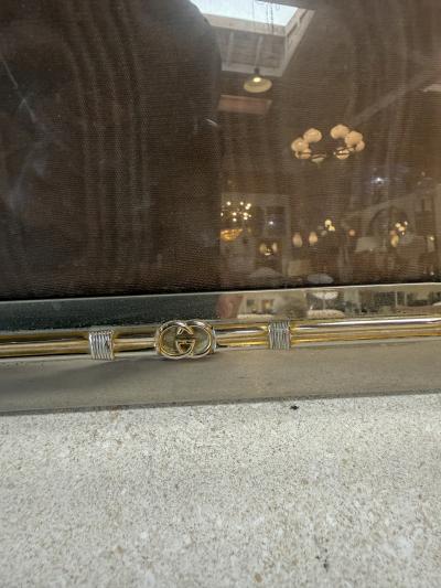  Gucci Vintage Gucci Silver Gold Tone Picture Frame 7 x 9