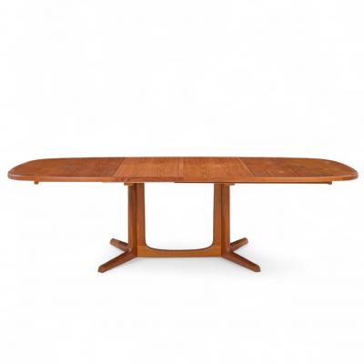  Gudme Mobelfabrik Gudme M belfabrik Mid Century Danish Teak Expanding Dining Table with 2 Leaves