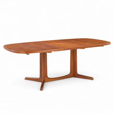  Gudme Mobelfabrik Gudme M belfabrik Mid Century Danish Teak Expanding Dining Table with 2 Leaves