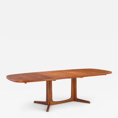  Gudme Mobelfabrik Gudme M belfabrik Mid Century Danish Teak Expanding Dining Table with 2 Leaves