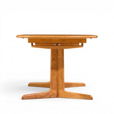  Gudme Mobelfabrik Gudme M belfabrik Mid Century Teak Expanding Dining Table with 2 Leaves