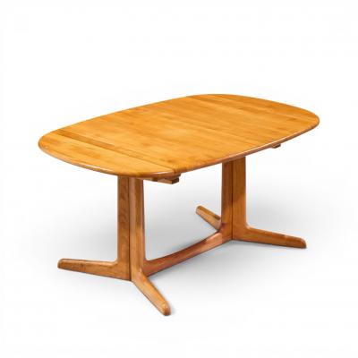  Gudme Mobelfabrik Gudme M belfabrik Mid Century Teak Expanding Dining Table with 2 Leaves