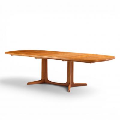 Gudme Mobelfabrik Gudme M belfabrik Mid Century Teak Expanding Dining Table with 2 Leaves