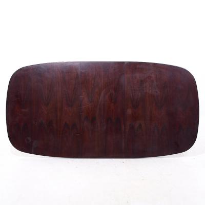  Gudme Mobelfabrik Gudme Mobelfabrik Mid Century Danish Rosewood Expanding Dining Table with 1 Leaf