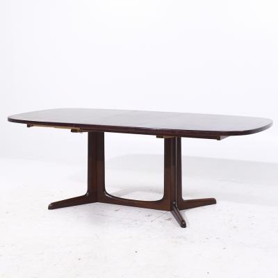  Gudme Mobelfabrik Gudme Mobelfabrik Mid Century Danish Rosewood Expanding Dining Table with 1 Leaf