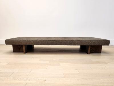  Gueridon Custom Made Gueridon Day Bed with Clients Own Fabric COM Choice of Wood Stain