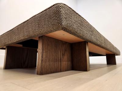  Gueridon Custom Made Gueridon Day Bed with Clients Own Fabric COM Choice of Wood Stain