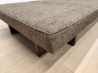  Gueridon Custom Made Gueridon Day Bed with Clients Own Fabric COM Choice of Wood Stain