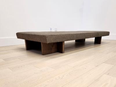  Gueridon Custom Made Gueridon Day Bed with Clients Own Fabric COM Choice of Wood Stain
