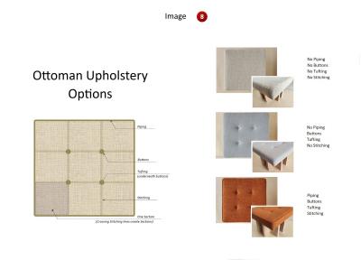  Gueridon Custom made Gueridon Bench COM Upholstery Choice of Wood Stain Made in USA 