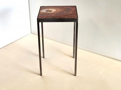  Gueridon Side Table with Onyx Tile by Gueridon Design