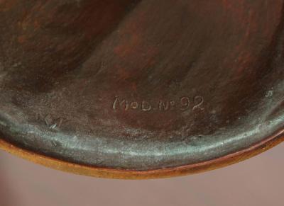  Gustav Gurschner Gustav Gurschner Bronze Figural Tray made in Austria