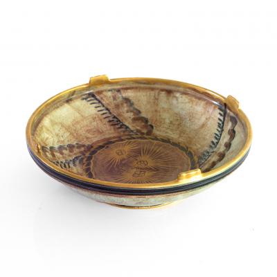  Gustavsberg JOSEF EKBERG FOR GUSTAVSBERG CERAMIC LUSTER BOWL SWEDEN 1931