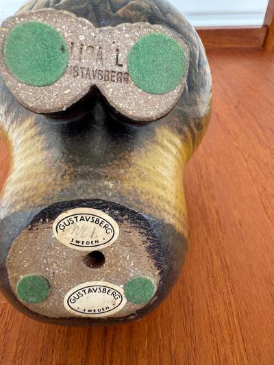  Gustavsberg Lisa Larson Ceramic Lion Sculpture by Gustavberg