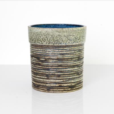  Gustavsberg Studio BRITT LOUISE SUNDELL LARGE CYLINDER VASES A B 