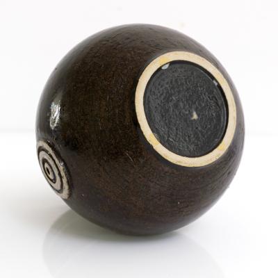  Gustavsberg Studio BRITT LOUISE SUNDELL SPHERICAL CHAMOTTE VASE GUSTAVSBERG SWEDEN