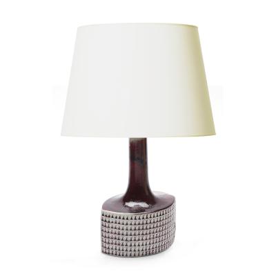  Gustavsberg Studio Very Fine Studio Ceramic Table Lamp in Oxblood Glaze by Stig Lindberg