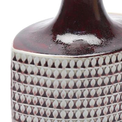  Gustavsberg Studio Very Fine Studio Ceramic Table Lamp in Oxblood Glaze by Stig Lindberg