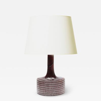  Gustavsberg Studio Very Fine Studio Ceramic Table Lamp in Oxblood Glaze by Stig Lindberg
