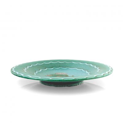  Gustavsberg Studio WILHELM KAGE ARGENTA SERIES SEA SERPENT BOWL FOR GUSTAVSBERG SWEDEN 1930 