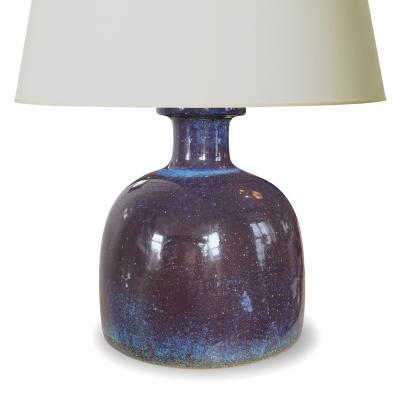  Gustavsberg Table Lamp in Ethereal Purple and Blue by Stig Lindberg